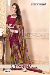 Vallabhi Lite Collection Sarees Crafted From Lightweight Georgette Fabric